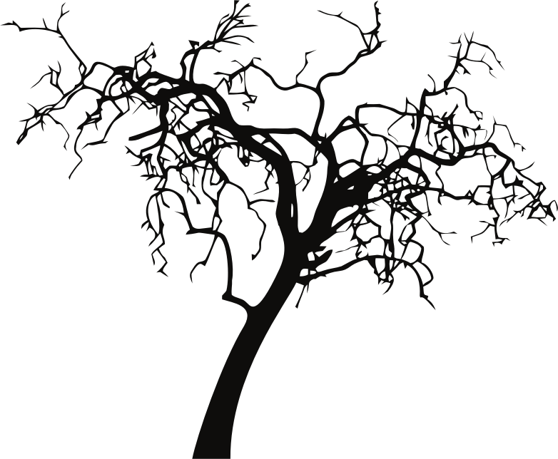 Decrepit Tree Silhouette