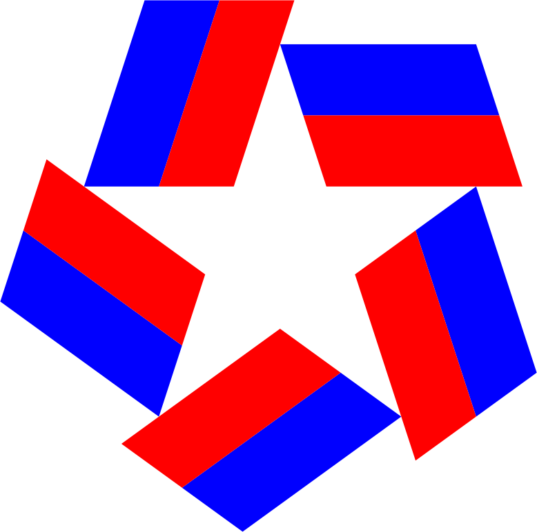 Red White Blue Star Design