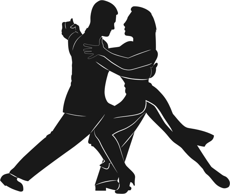 Dancing Couple Silhouette By Alexey Marcov - Openclipart