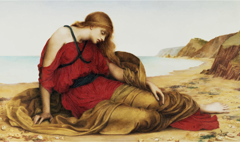 Ariadne In Naxos By Evelyn De Morgan 1877