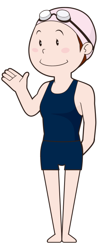 Standing Swimmer - Openclipart