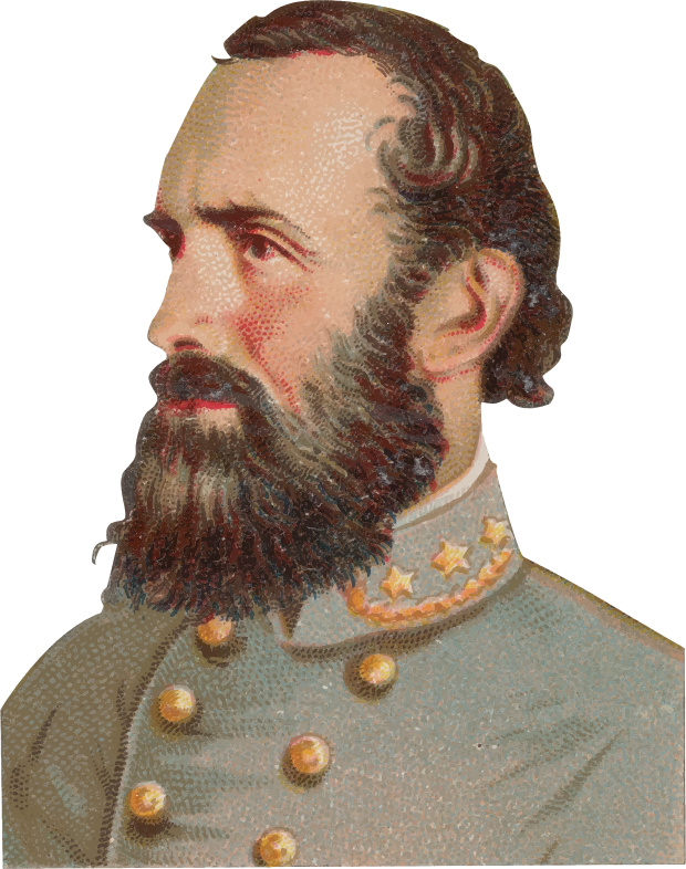 Stonewall Jackson Portrait Openclipart