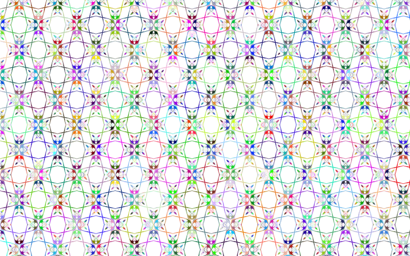 Art Nouveau Pattern Prismatic No BG