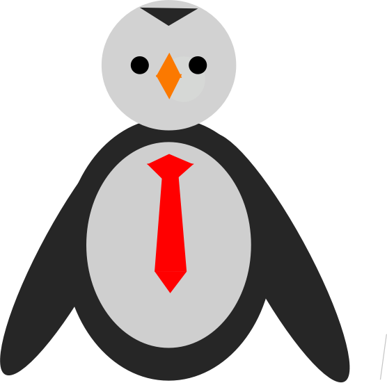 Penguin with tie