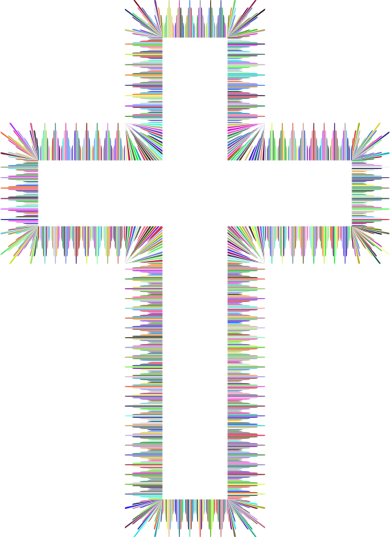 Art Deco Style Cross Prismatic