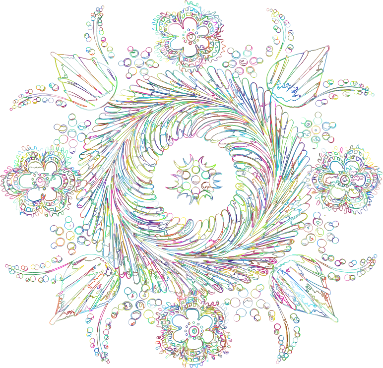 Hungarian Mandala Reimagined Variation 2 No BG