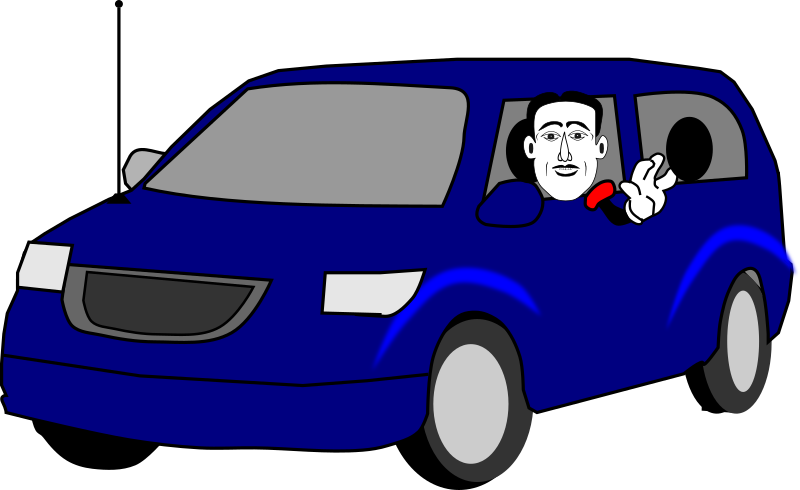 Man In Car Openclipart