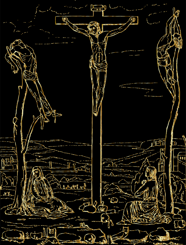 Crucifixion Of Jesus Gold