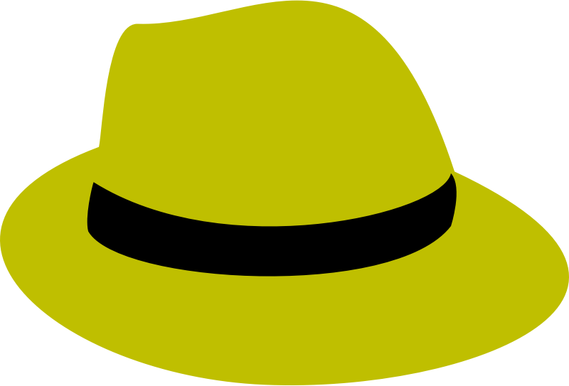 flatten yellow fedora