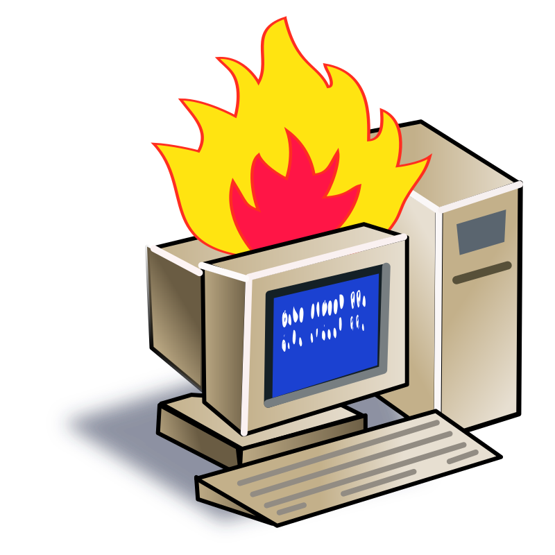 Computer Crash - Openclipart