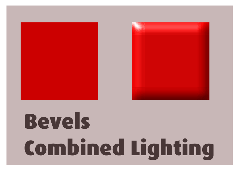 Bevels Combined Lighting