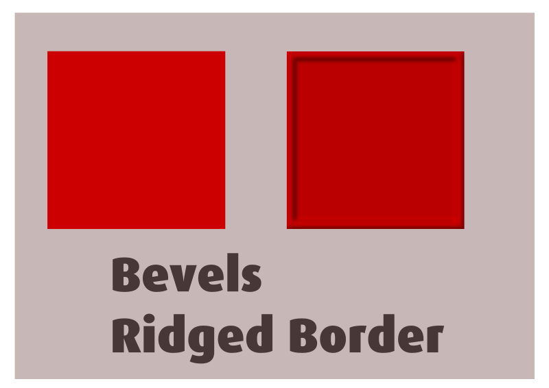 Bevels Ridged Border