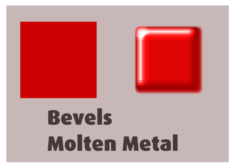 Bevels Molten Metal