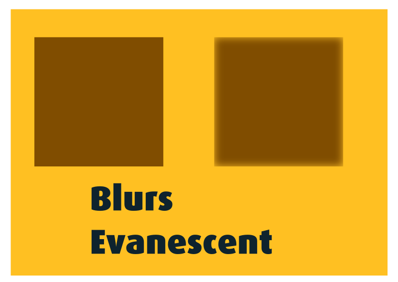 Blurs Evanescent