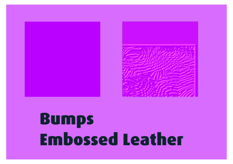 Bumps Embossed Leather