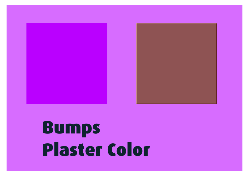 Bumps Plaster Color