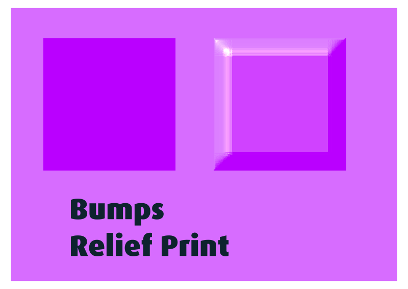 Bumps Relief Print