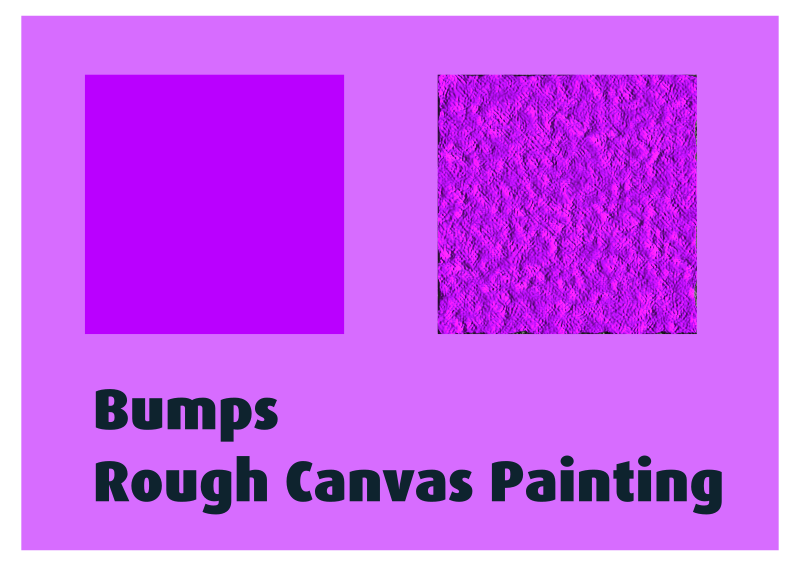 Bumps Rough Canvas Painting