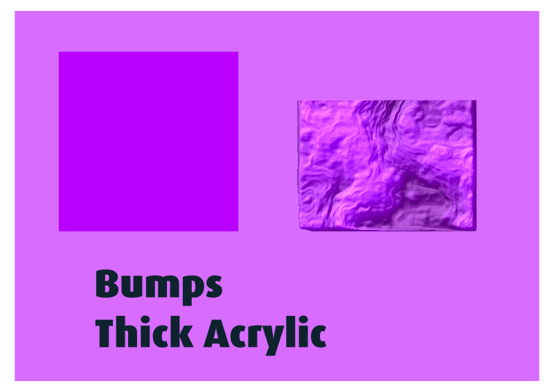 Bumps Thick Acrylic