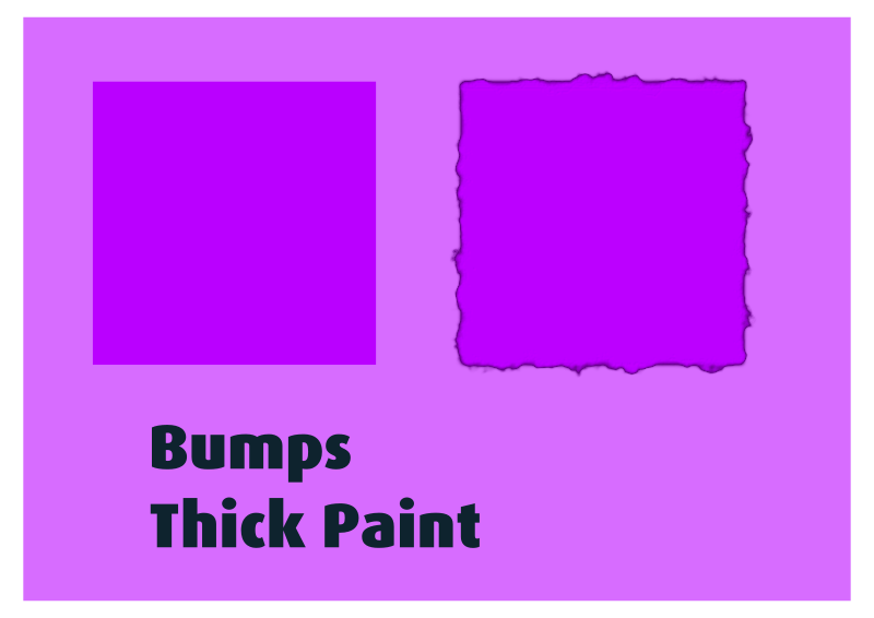 Bumps Thick Paint