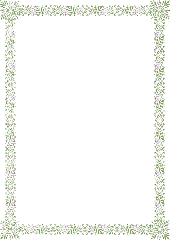 Vintage Floral Border Frame