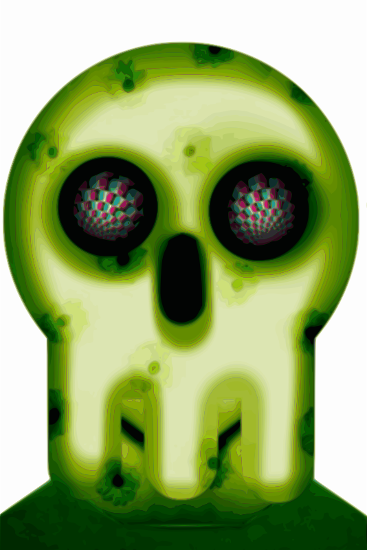 Green skull