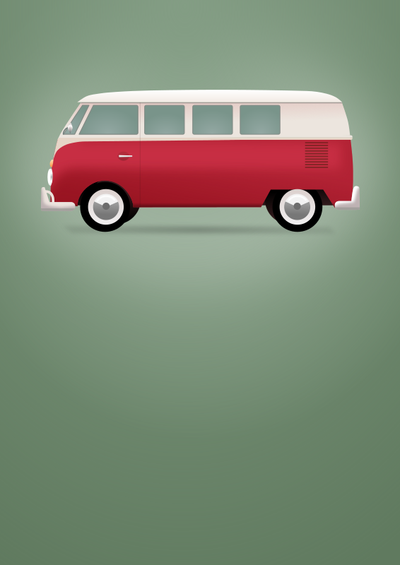 Vintage Poster Volkswagen T1 - Openclipart