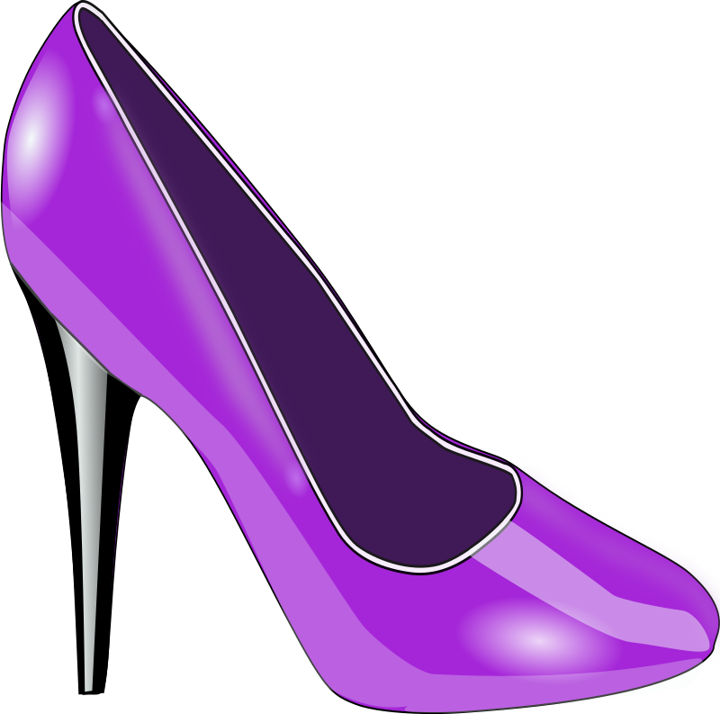 Purple Shoe - Openclipart