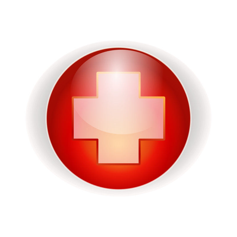 red cross button