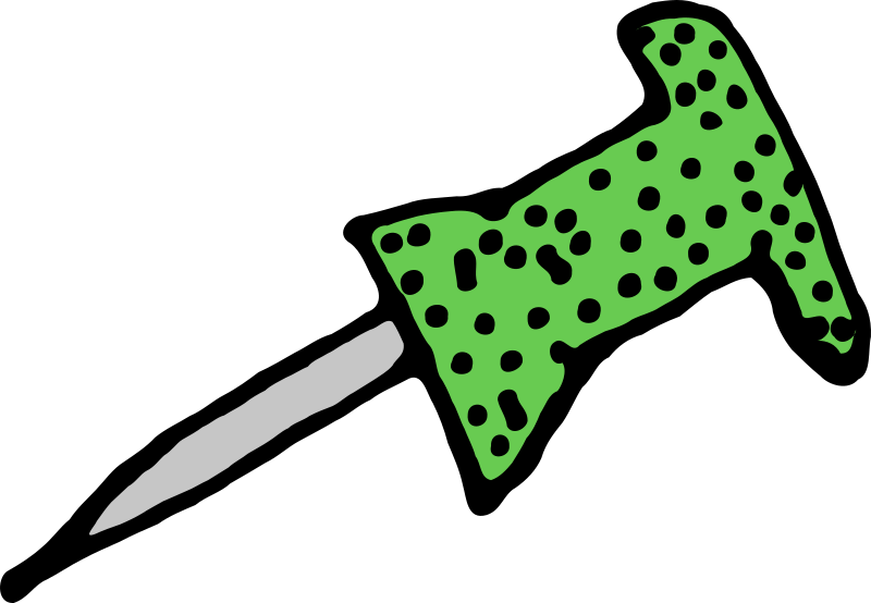 green pushpin png