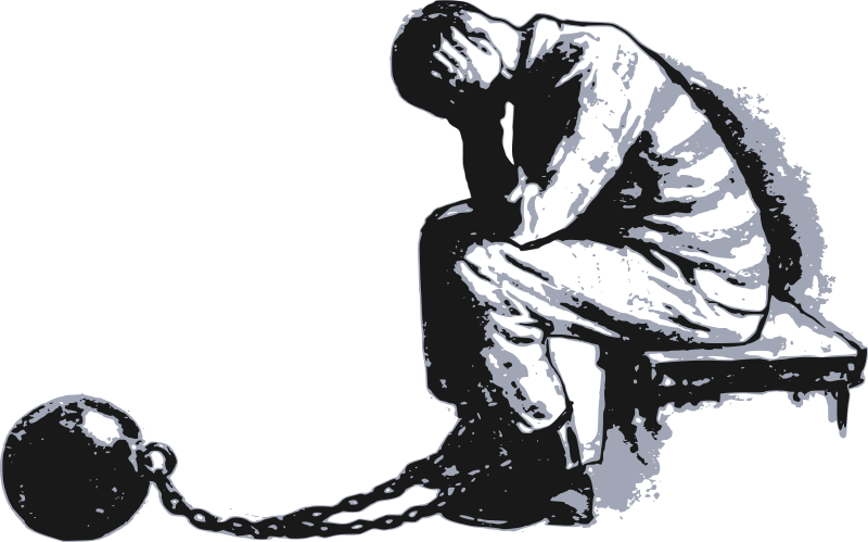 Prisoner with Ball and Chain - Openclipart