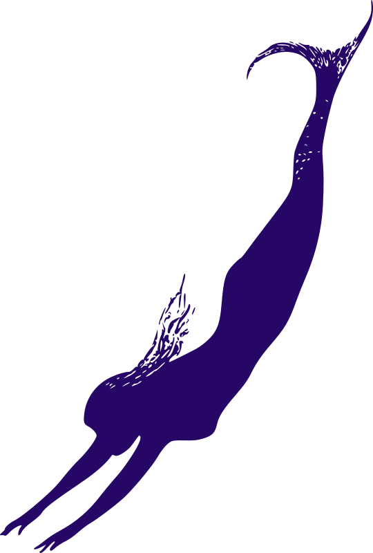 Purple Mermaid - Outline