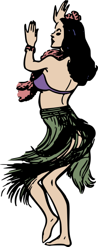 hula dancer clipart