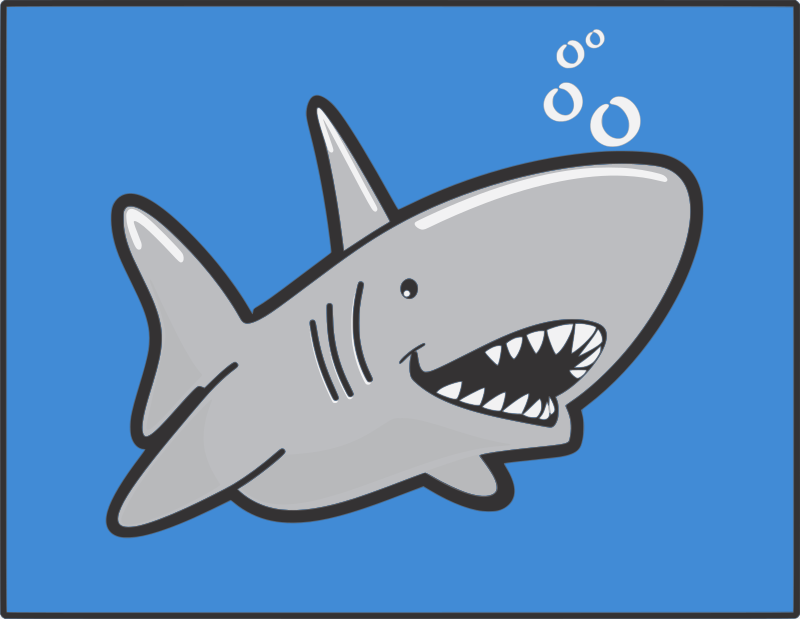 Cartoon shark