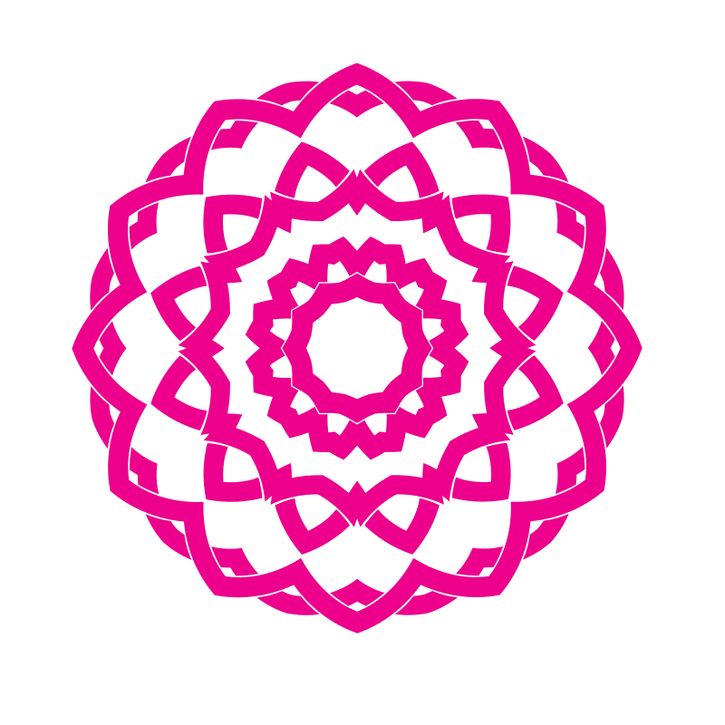 Celtic knot pink color