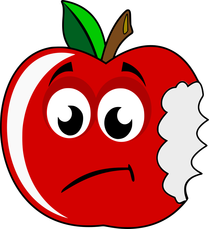 Unhappy apple