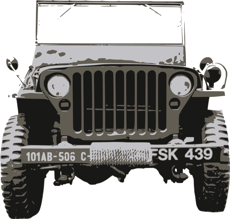 Old army jeep