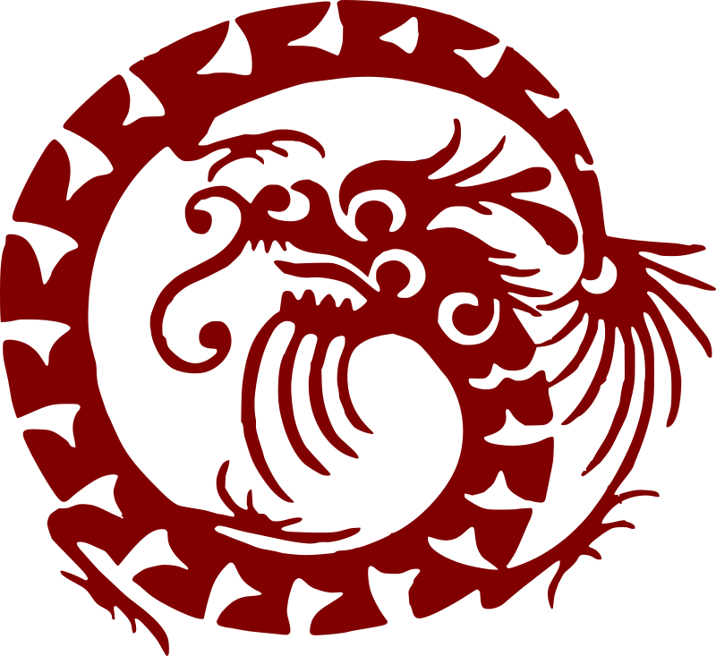 Red dragon circle