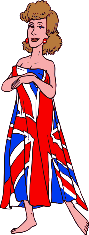 UK flag lady