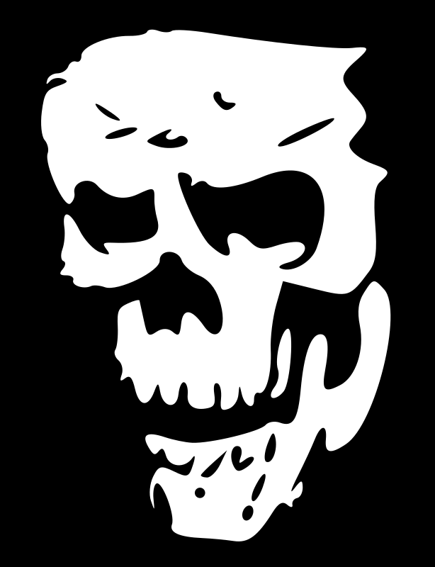 Grim skull - Openclipart