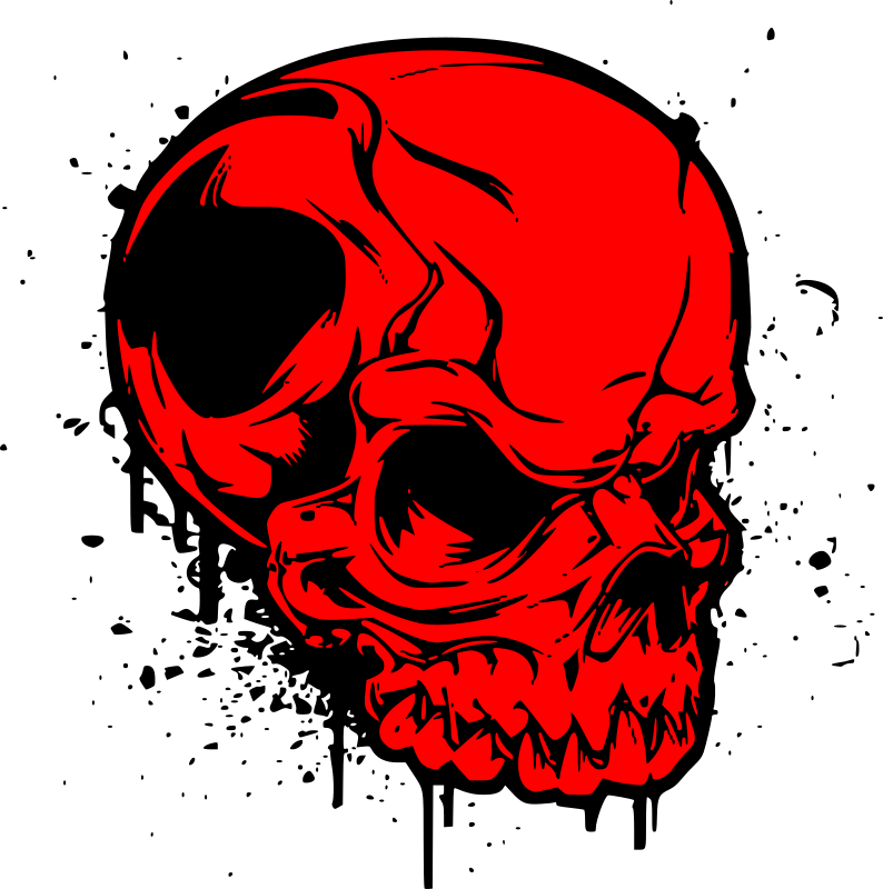 Red skull Openclipart