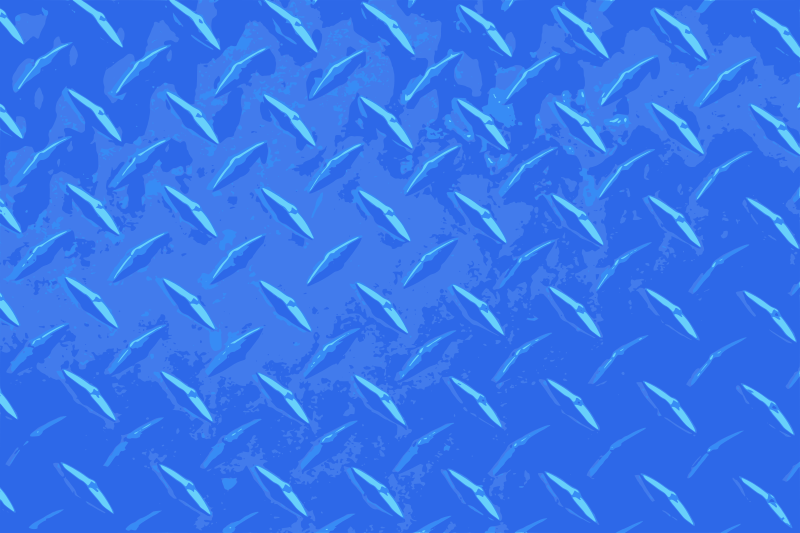 Blue Diamond Plate Background