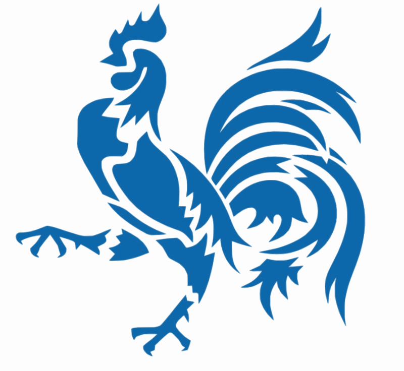 Blue Rooster logo - Openclipart