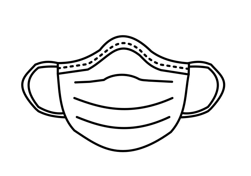 Bebrejde nøgle Profit Medical Face Mask - Openclipart