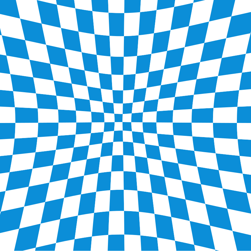 Blue checkered pattern illusion