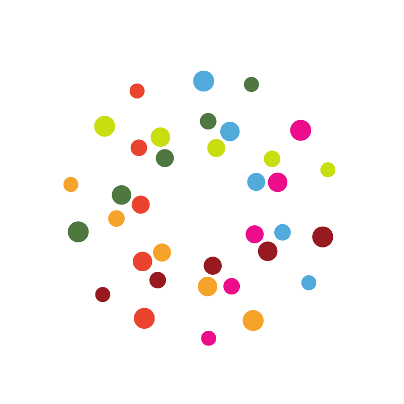 Random coloured dots