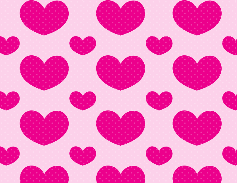 Big pink hearts