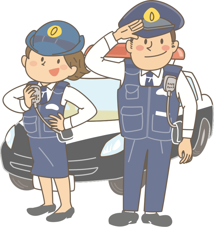 Male and Female Police Officers