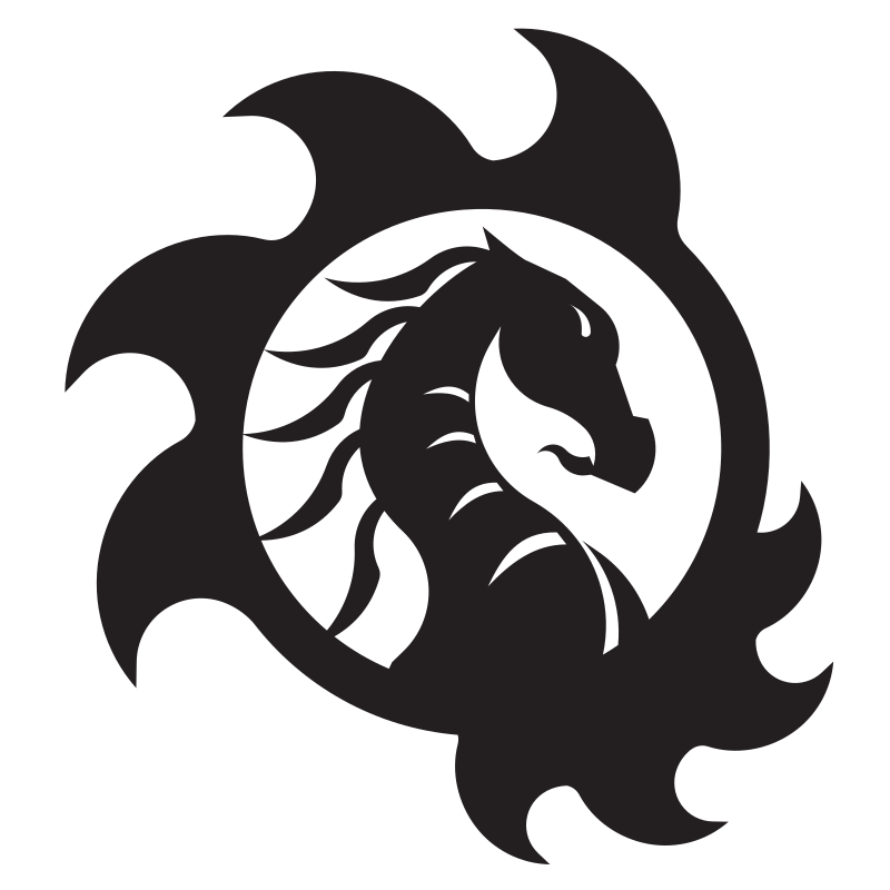 Dragon monster silhouette - Openclipart