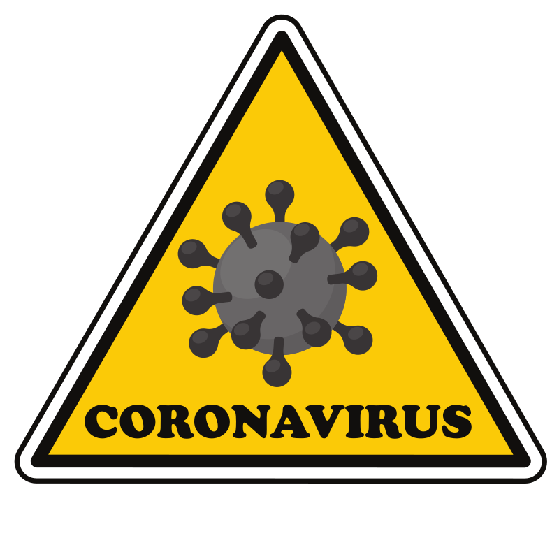 Coronavirus warning sign